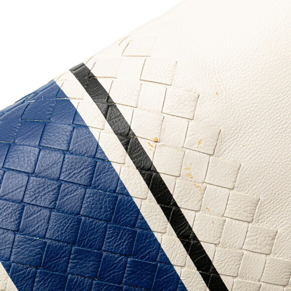 BOTTEGA VENETA White Leather Intrecciato Clutch Bag - Picture 4 of 12